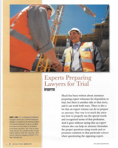 Garys Article Experts Preparing Lawyers for Trial Arizona Attorney_Page_1